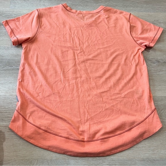 Eddie Bauer peach T-shirt size medium peach, soft cotton short sleeve - Picture 3 of 6